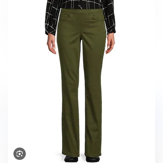 Westbound Park Ave. Fit Denim Mid Rise Straight Leg Pull On Jeans / 16
