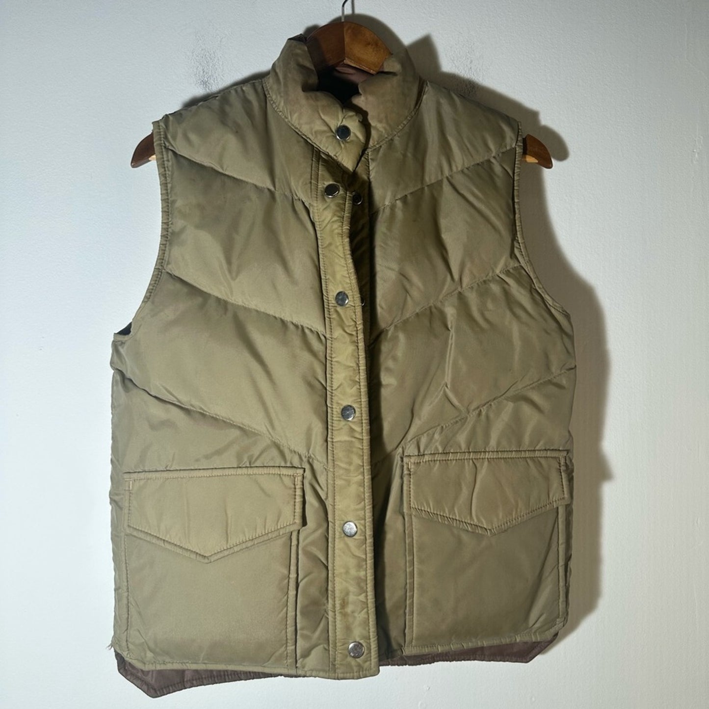 Vintage Men's Brown Quilted Vest