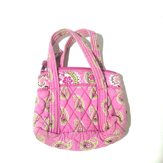 Green and Pink Quilted Mini Bag