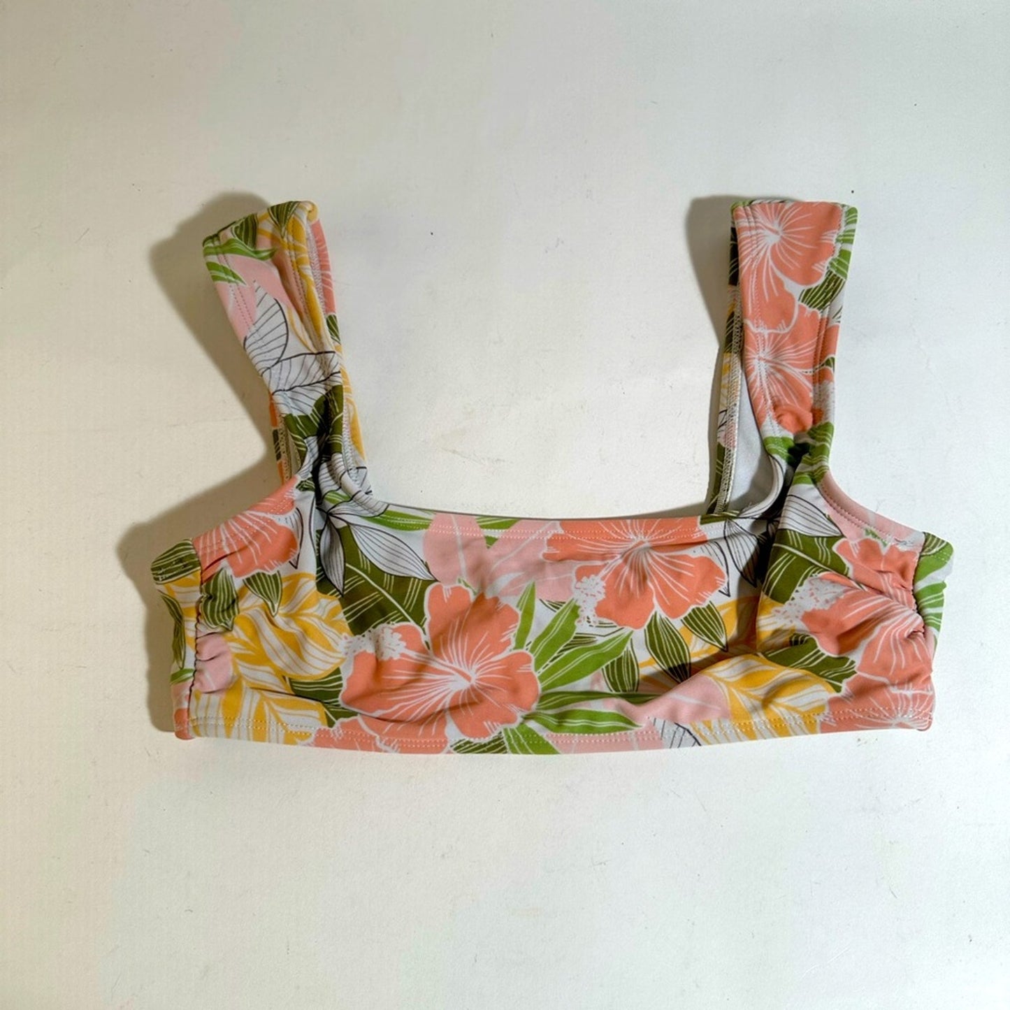 Tropical Floral Bikini Top