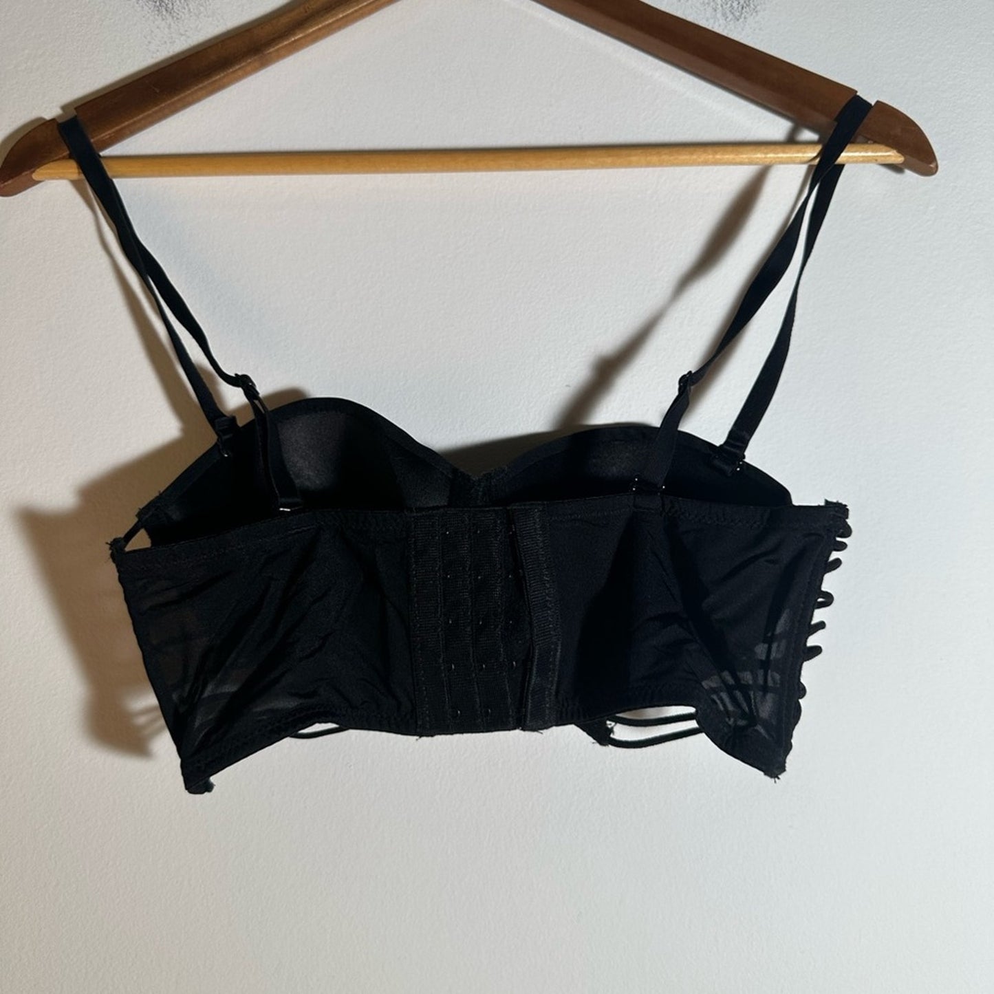 Black and White Women's Bustier Bra