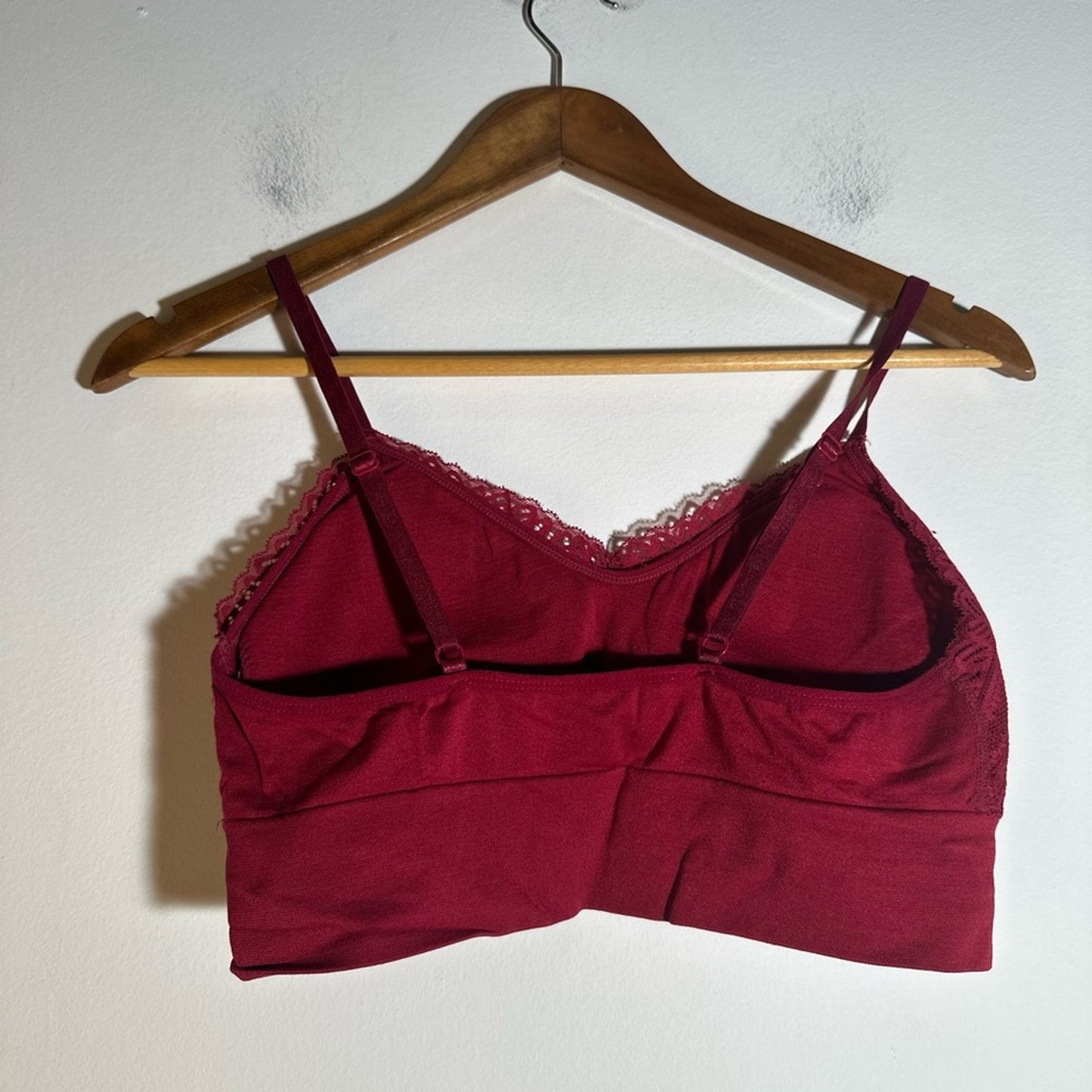 Nautica Elegant Lace Bralette in Rich Burgundy