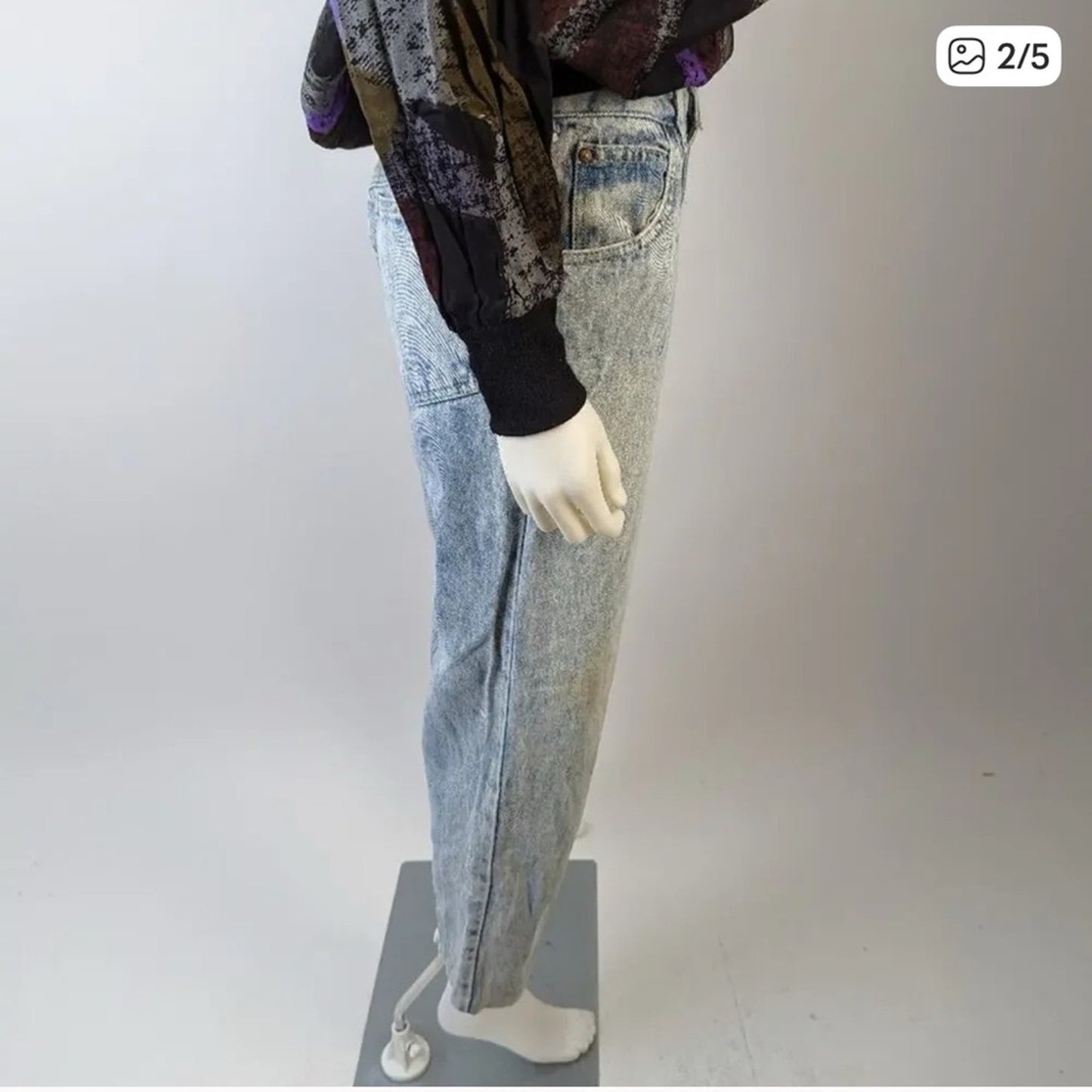 Vintage Gitano Classic Acid Washed Straight Jeans