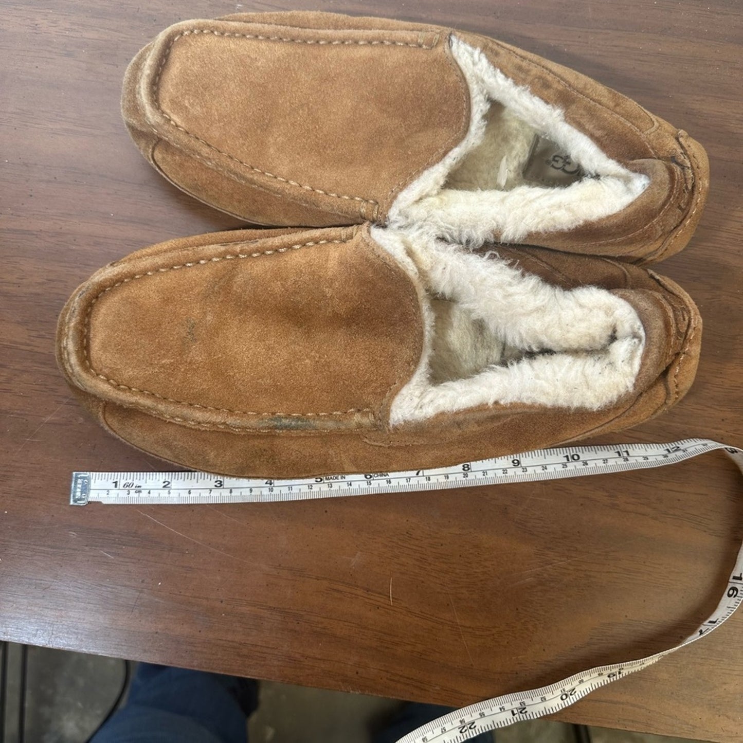 Men's Tan Suede UGG Loafers Slippers. 11.5-12