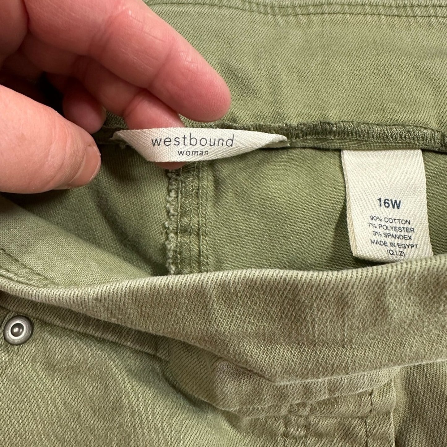 Westbound Park Ave. Fit Denim Mid Rise Straight Leg Pull On Jeans / 16