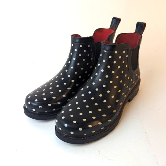 Capelli New York Polka Dot Rain Booties - 8