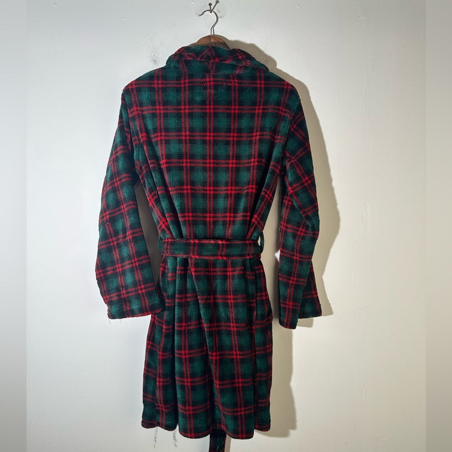 Lauren Ralph Lauren Plaid Fluffy Monogram Robe