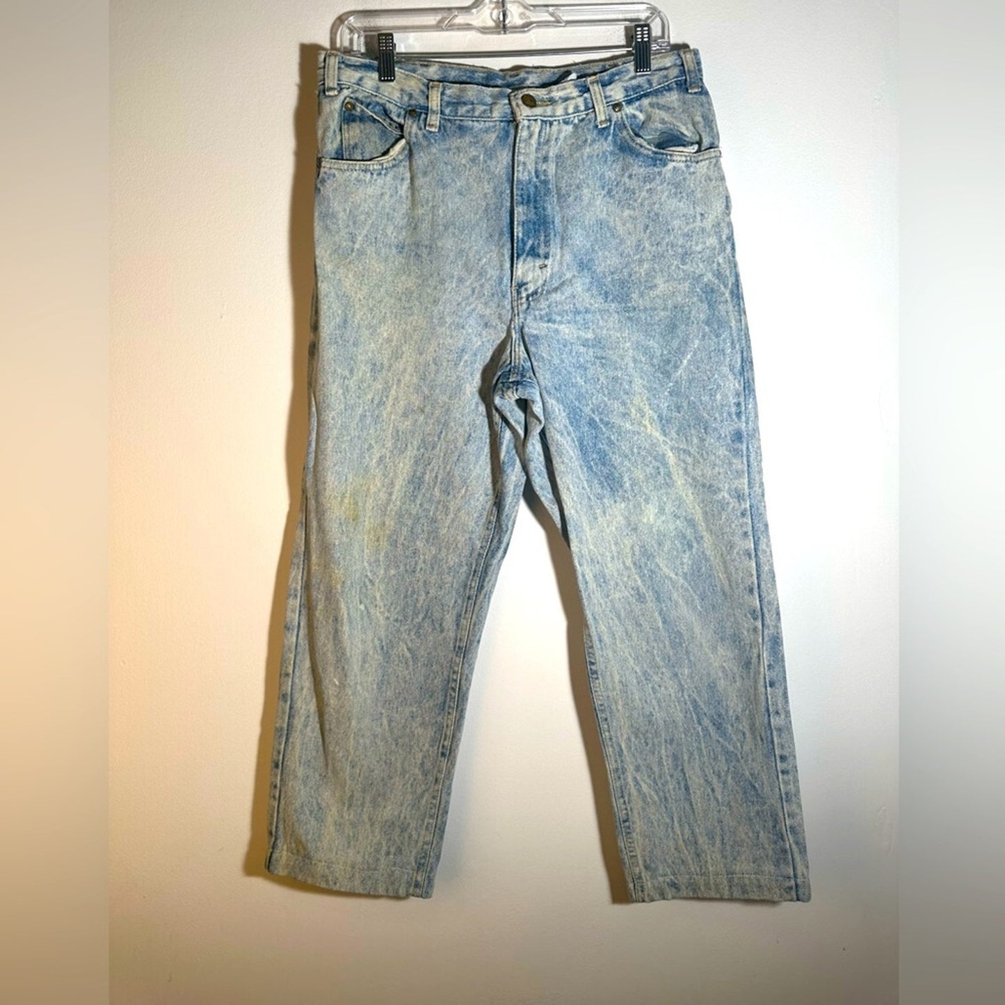 Vintage Gitano Classic Acid Washed Straight Jeans
