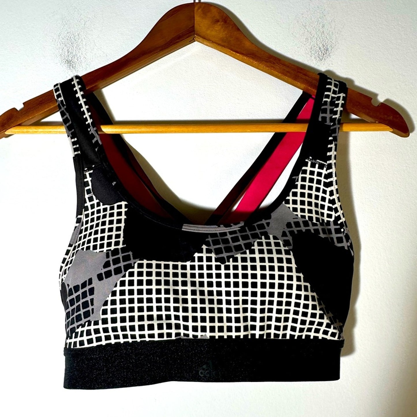 Adidas Black and White Women's Sports Bra