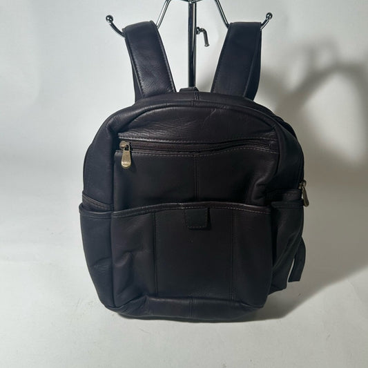 Black Structured Backpack with Durable Fabric