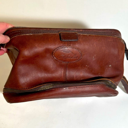 Vintage Bob Timberlake Leather Shaving Bag