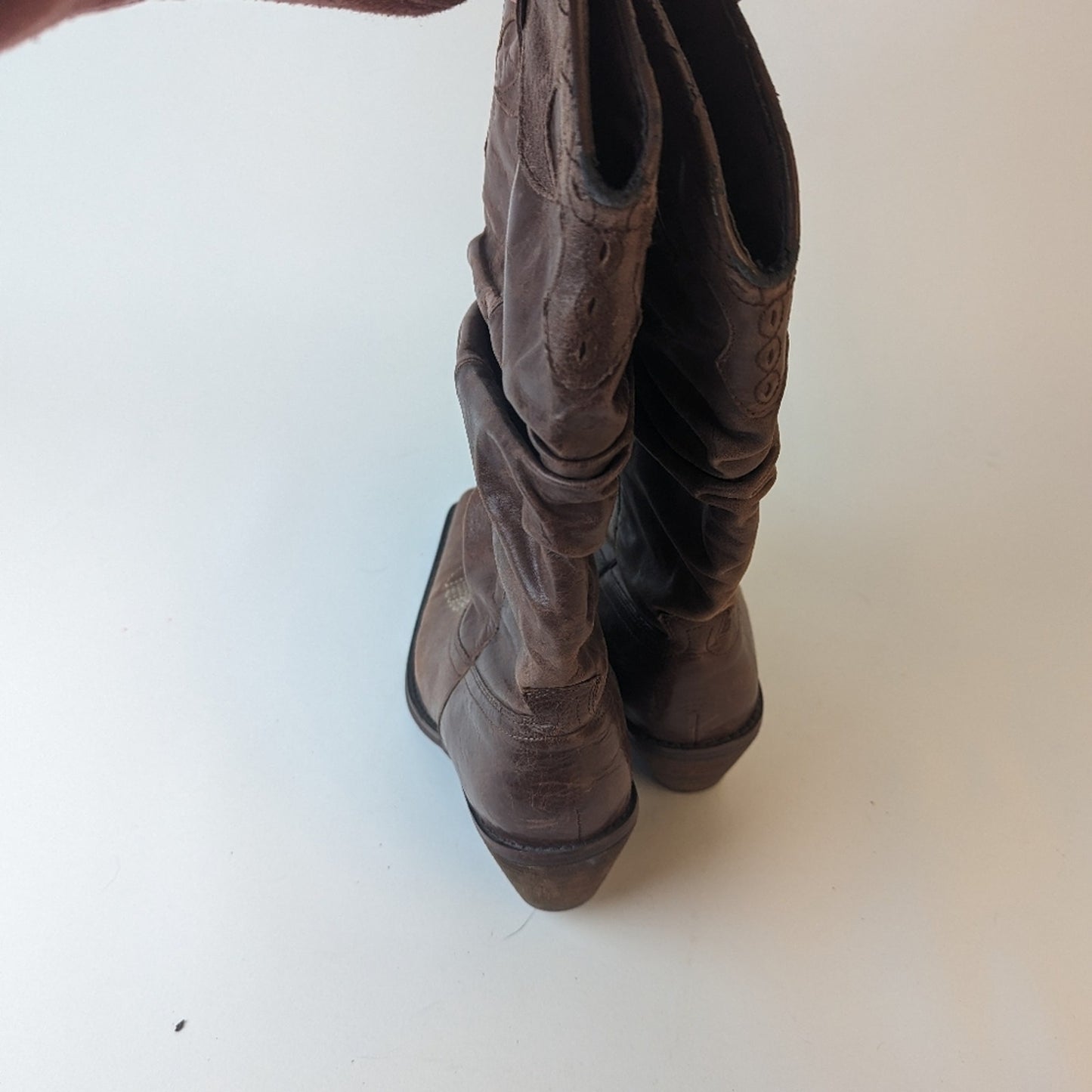 Steve Madden “Saddle” Slouchy Cowboy Boots