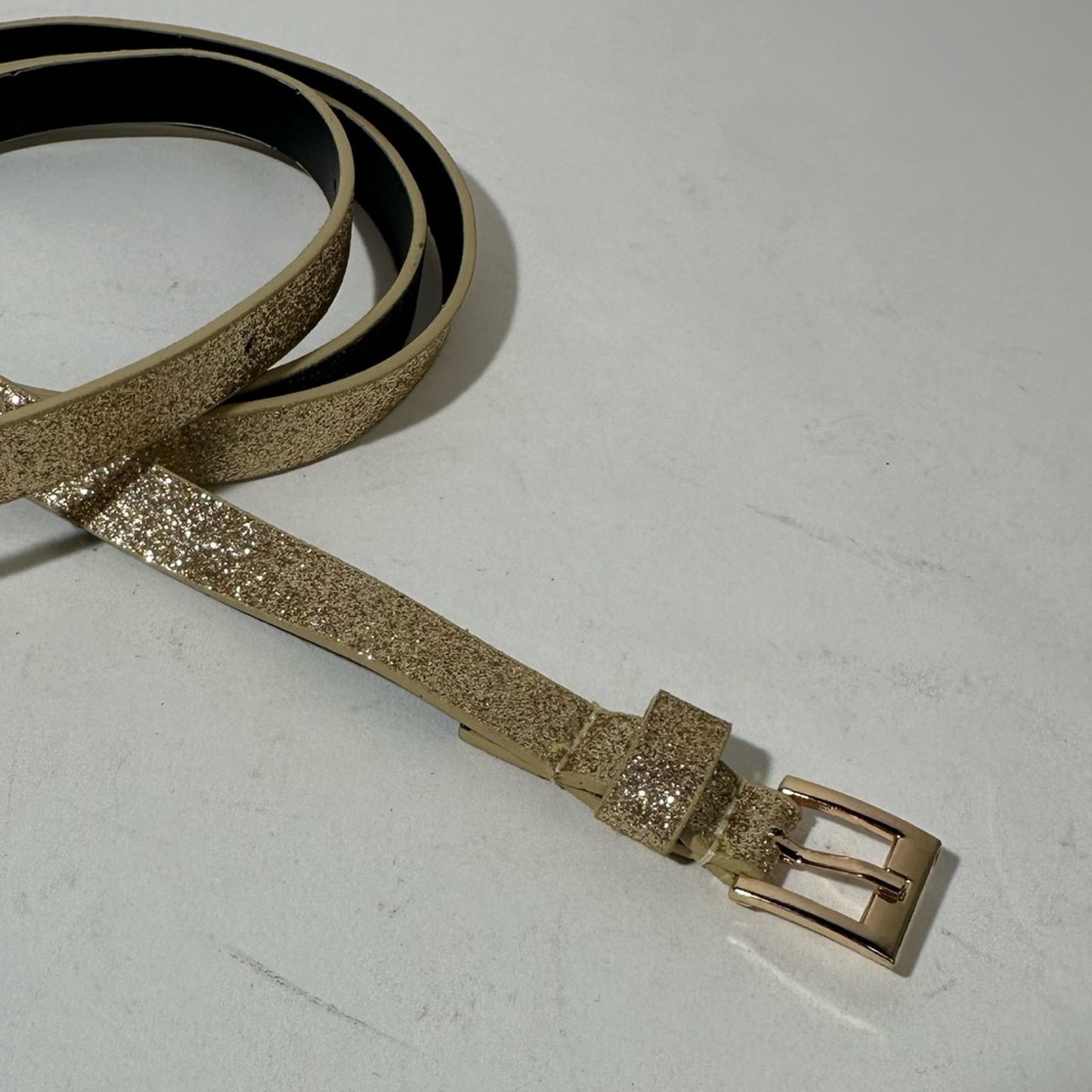 Girls Gold Shimmering Belt