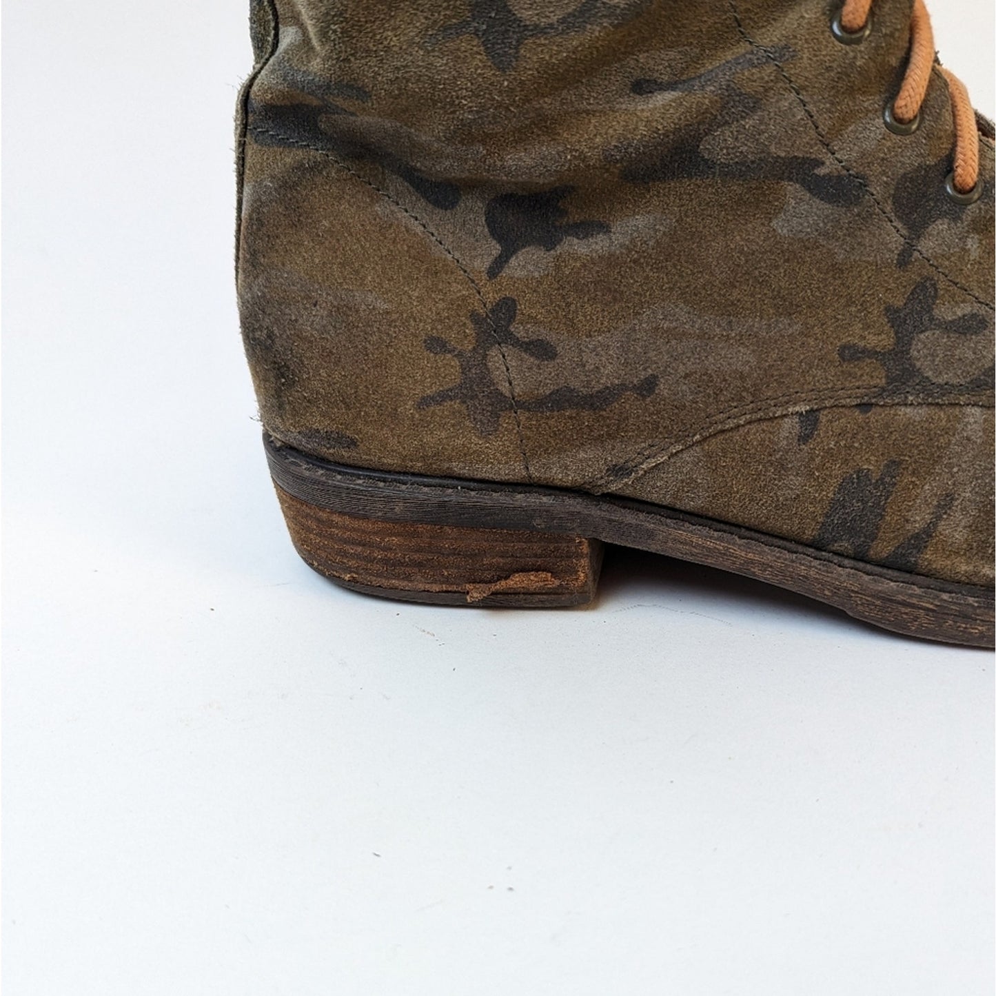 Lucky Brand Camo Combat Boots