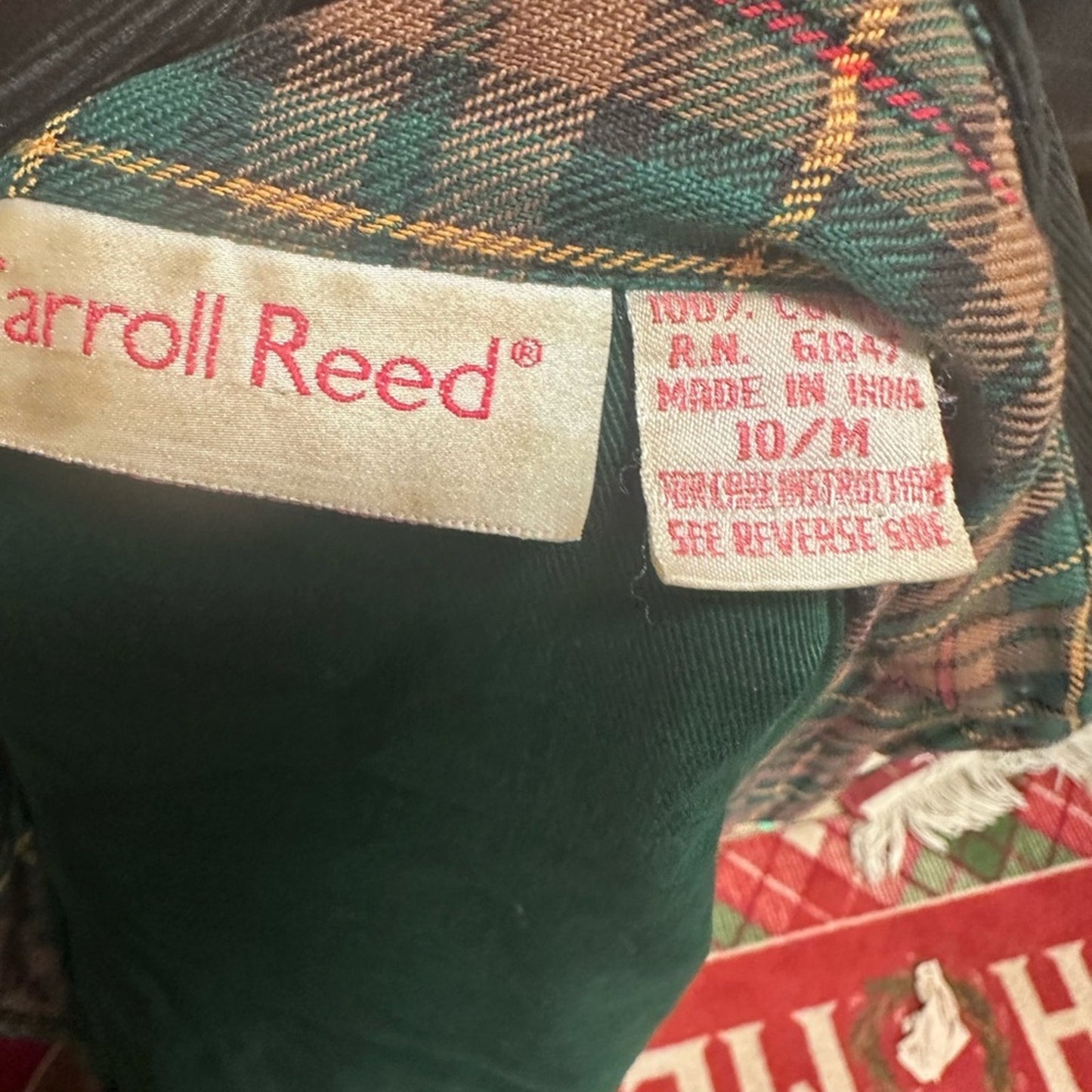 Vintage Emerald Quilted Barn Jacket with Contrast Collar