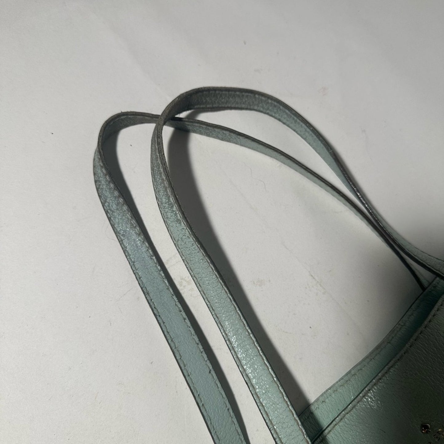Kate Spade Green Leather Tote with Structured Design