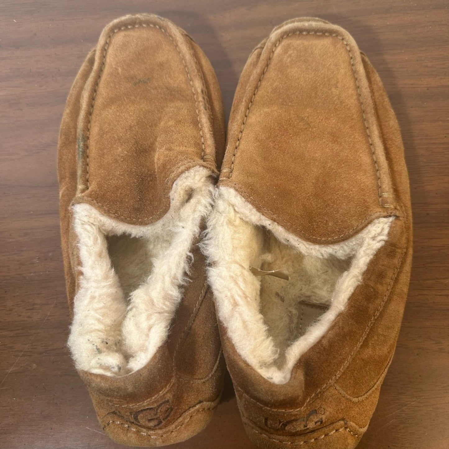 Men's Tan Suede UGG Loafers Slippers. 11.5-12