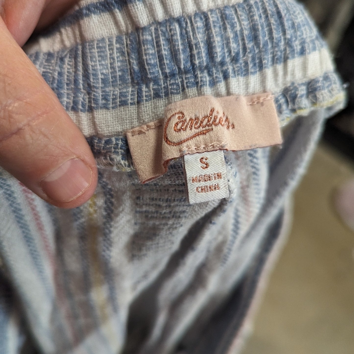 Candies Pool Party Striped Pants - Small