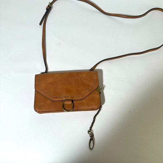 Brown Leather Crossbody Bag with Adjustable Strap