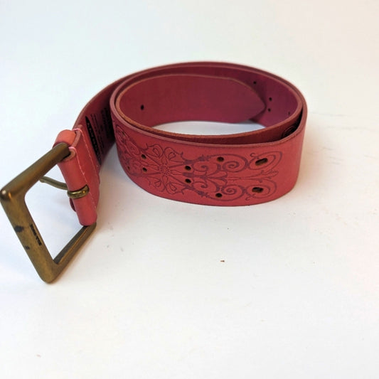 Old Navy Pink Leather Belt - Medium