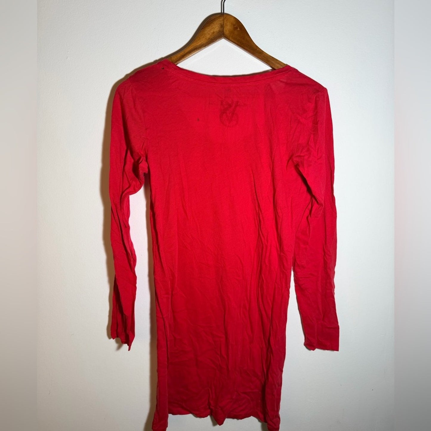 Victoria's Secret Red Long Sleeve Sleep Gown