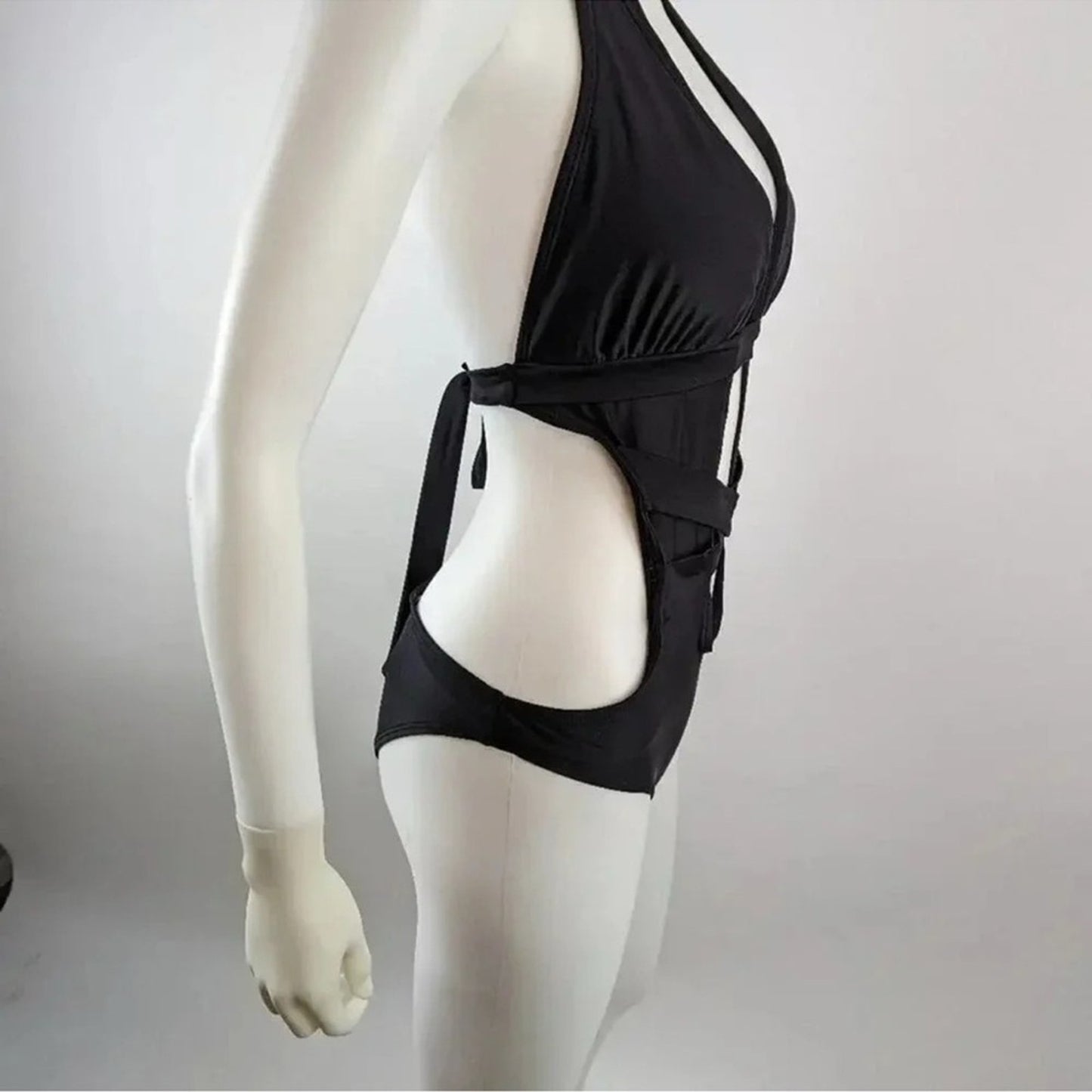Wet Seal Black Swimsuit with Cutout Design