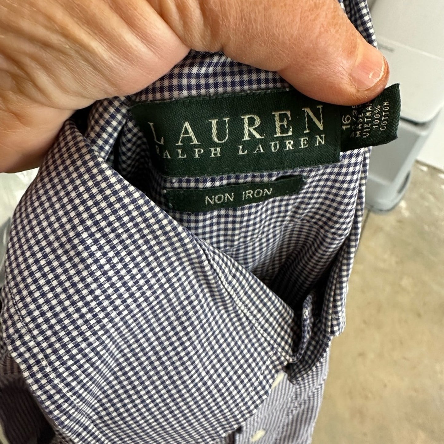 Lauren Ralph Lauren Gingham Print Button Down Shirt