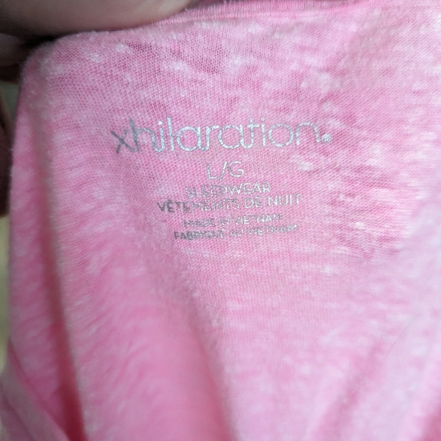 Xhiliration Pink Tee Shirt - Large