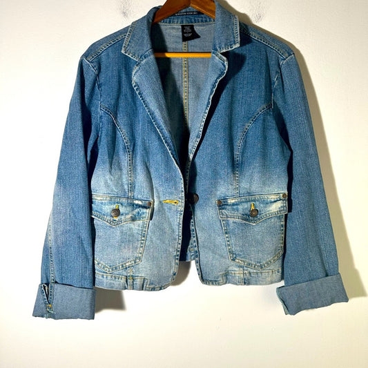 Vintage Pierre Cardin Blue Jean Jacket Classic Design