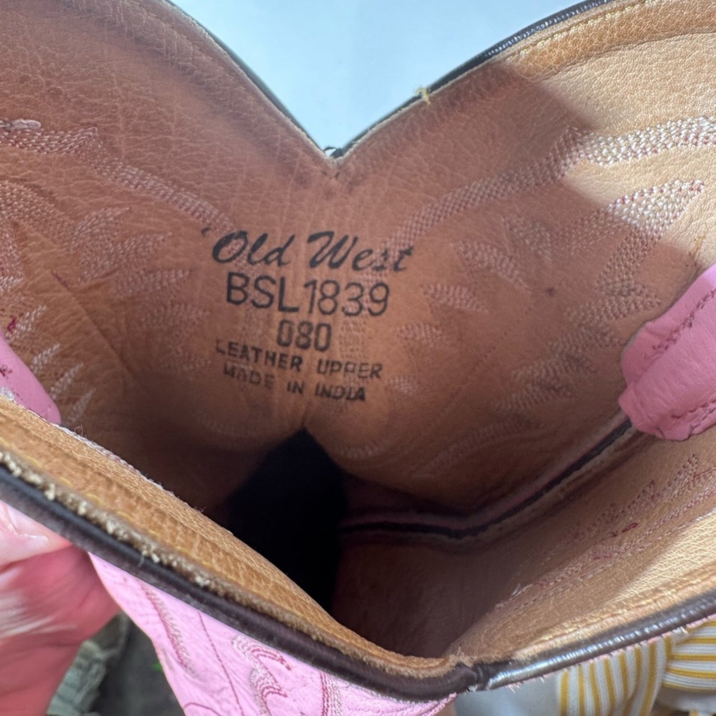 Old West Western Boots / 7 - 7.5