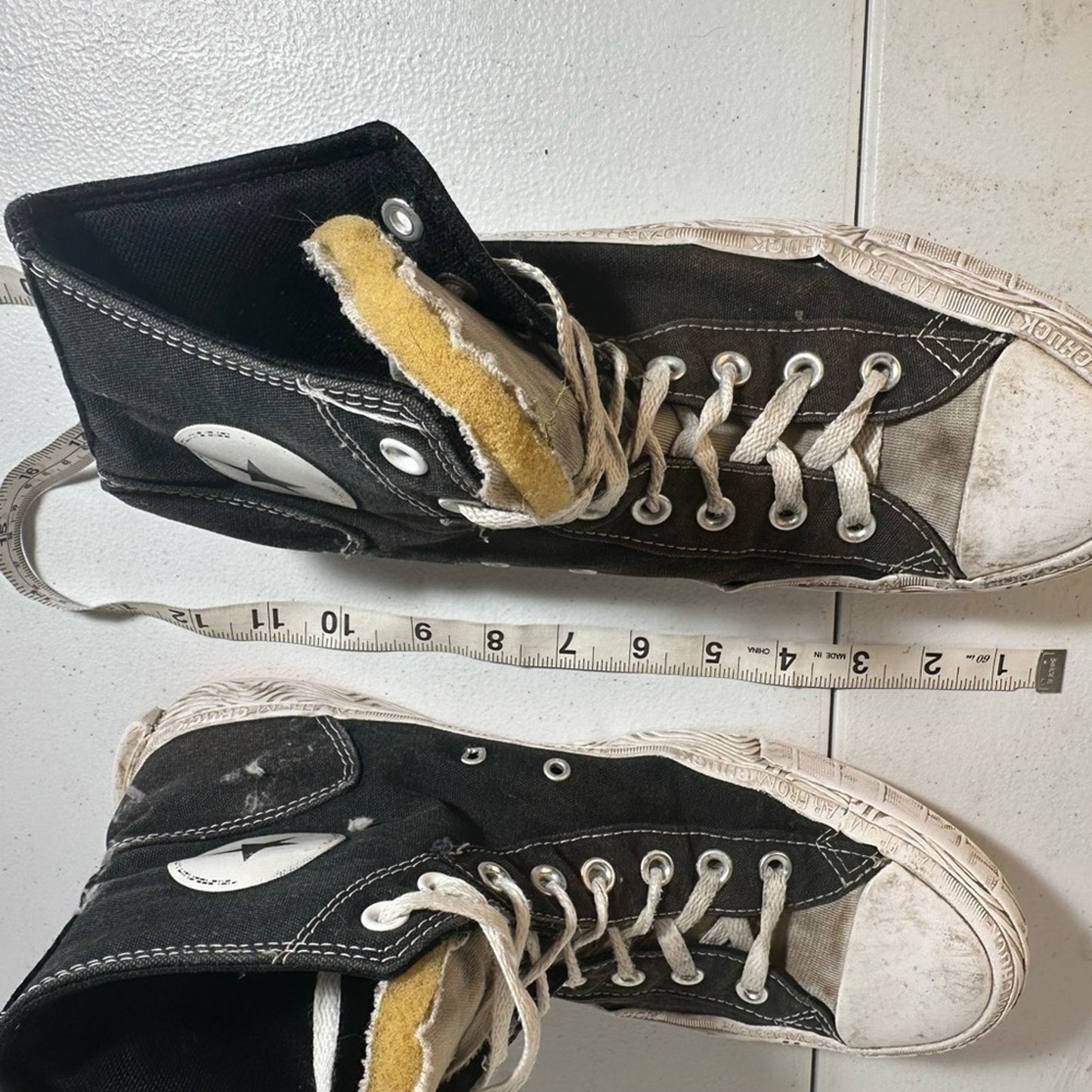Converse Black High-Top Sneakers with Star Logo