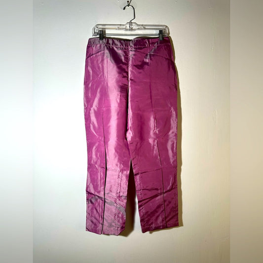 Zara Vibrant Purple Satin Pants