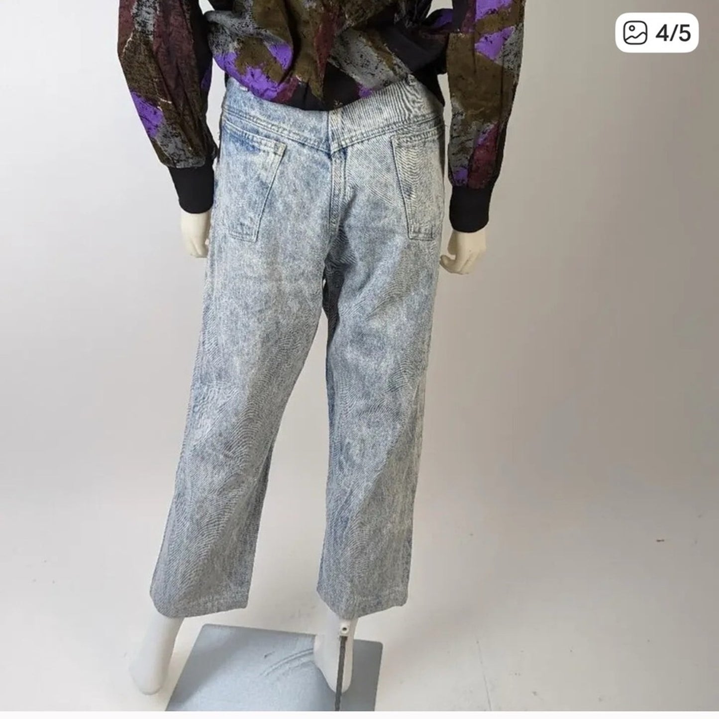 Vintage Gitano Classic Acid Washed Straight Jeans