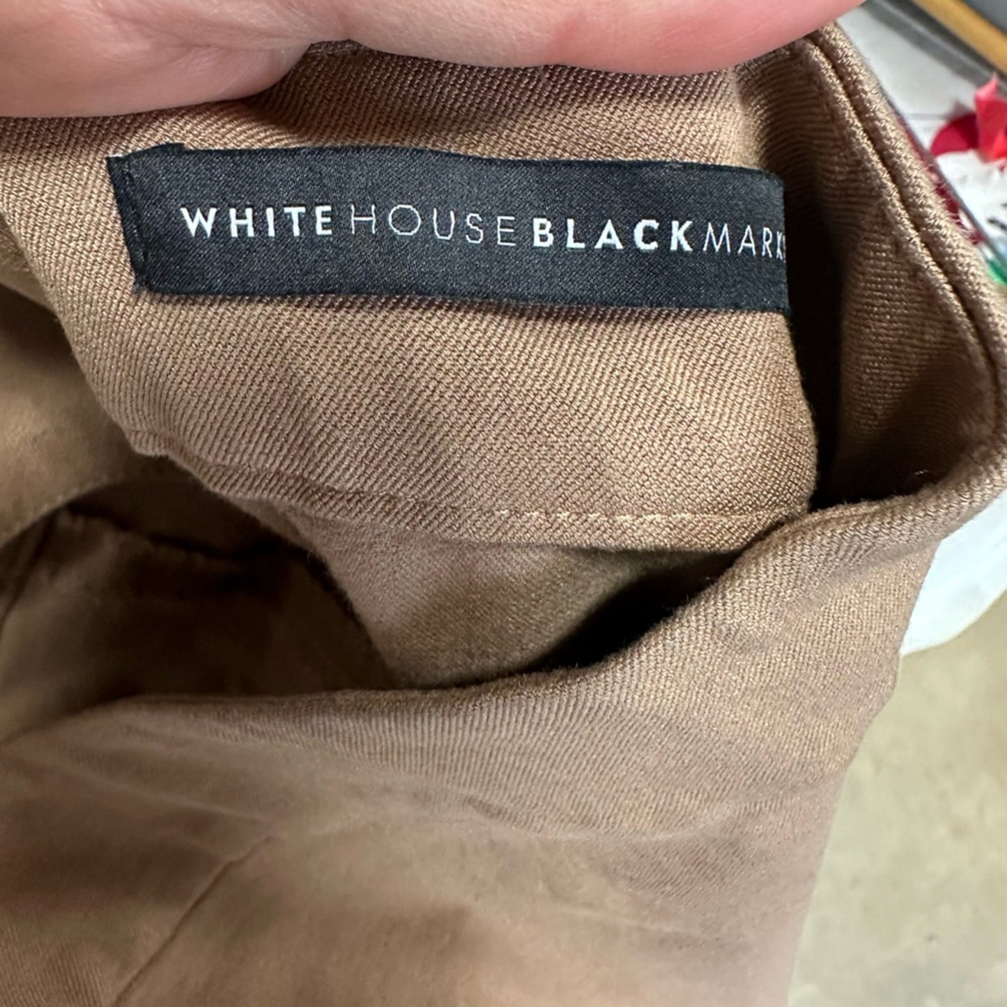 White House Black Market Camel Leggings