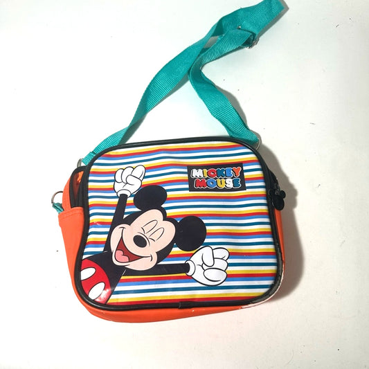 Vibrant Orange and Blue Mickey Mouse Bag