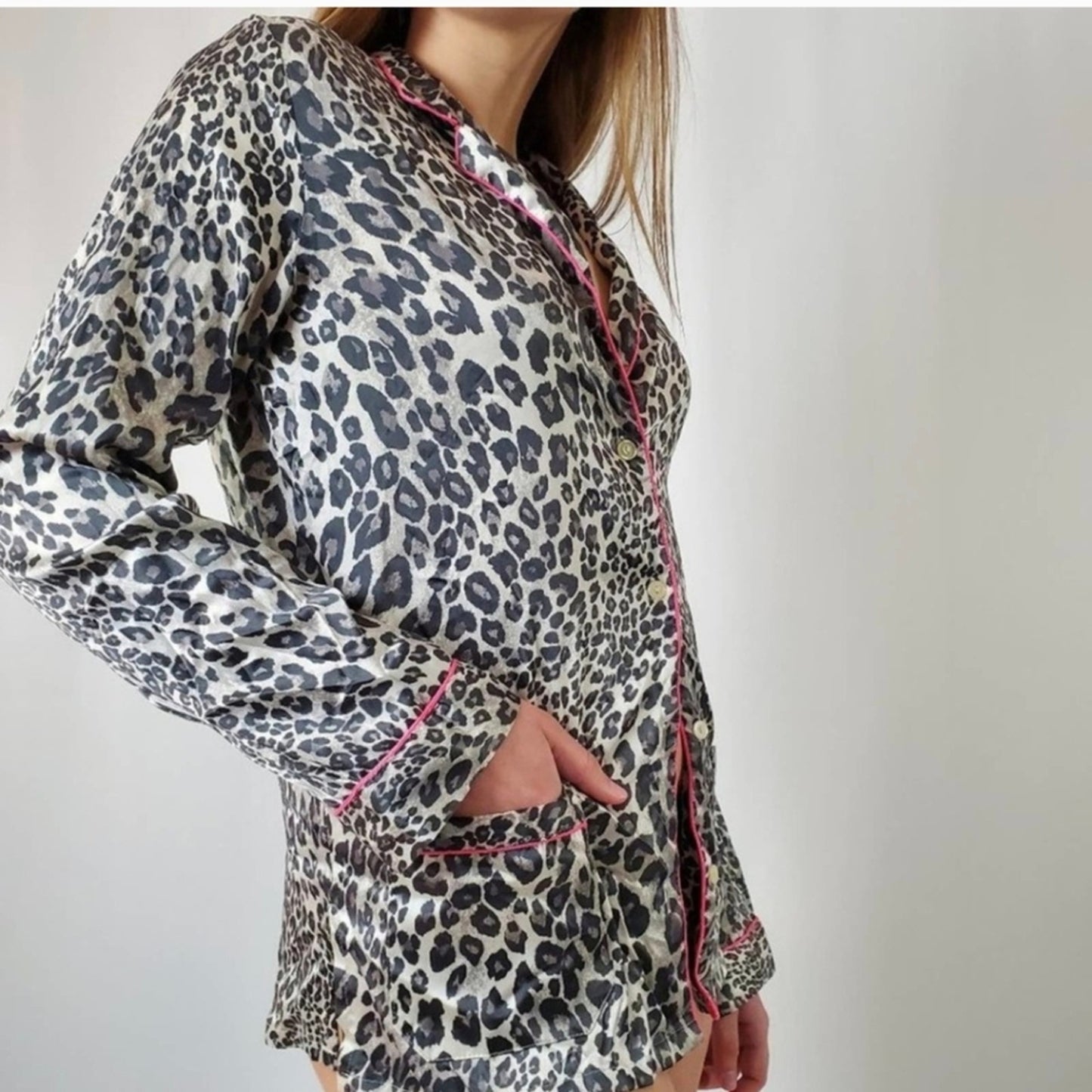 Victoria’s Secret Animal Print Pajama Loungewear Top