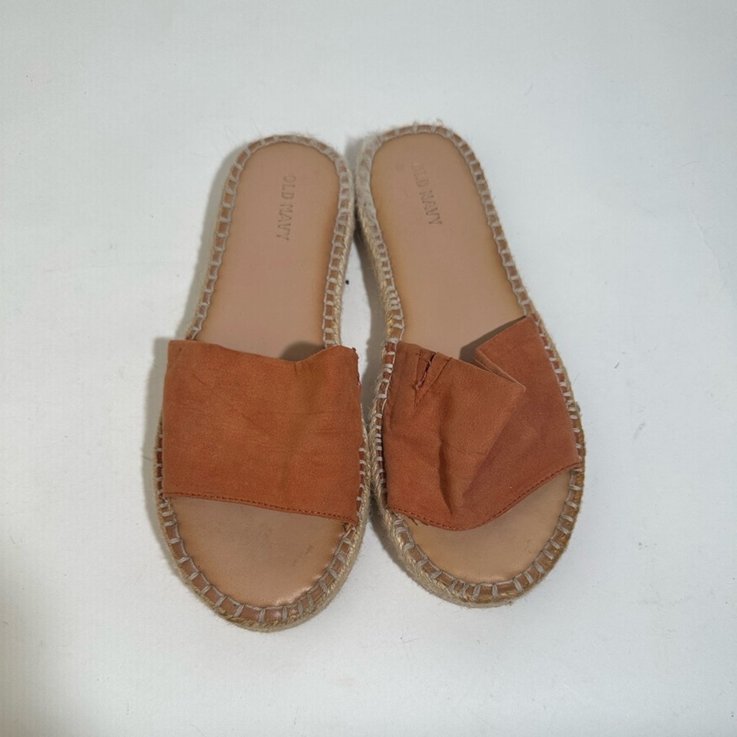 Old Navy Faux Suede Espadrille Slide Sandal