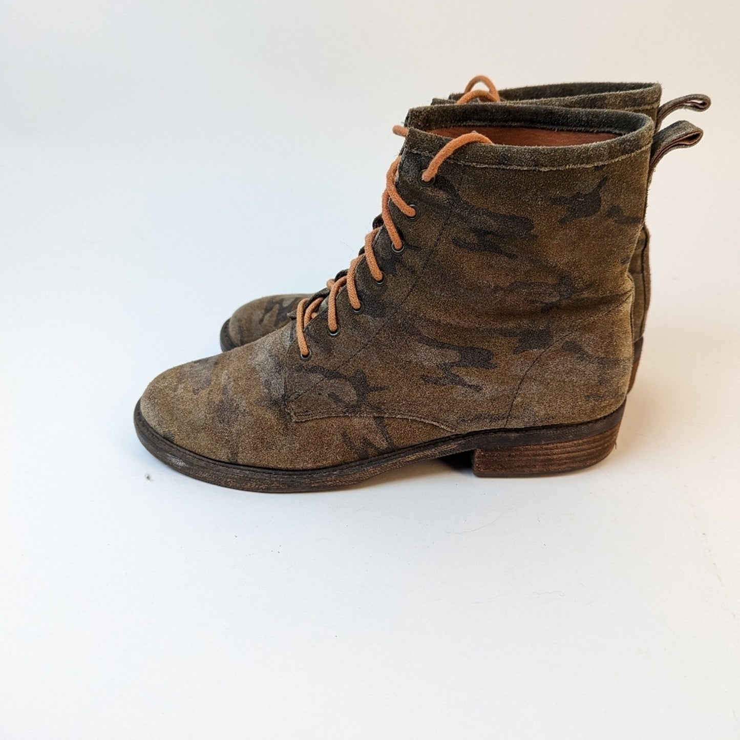 Lucky Brand Camo Combat Boots