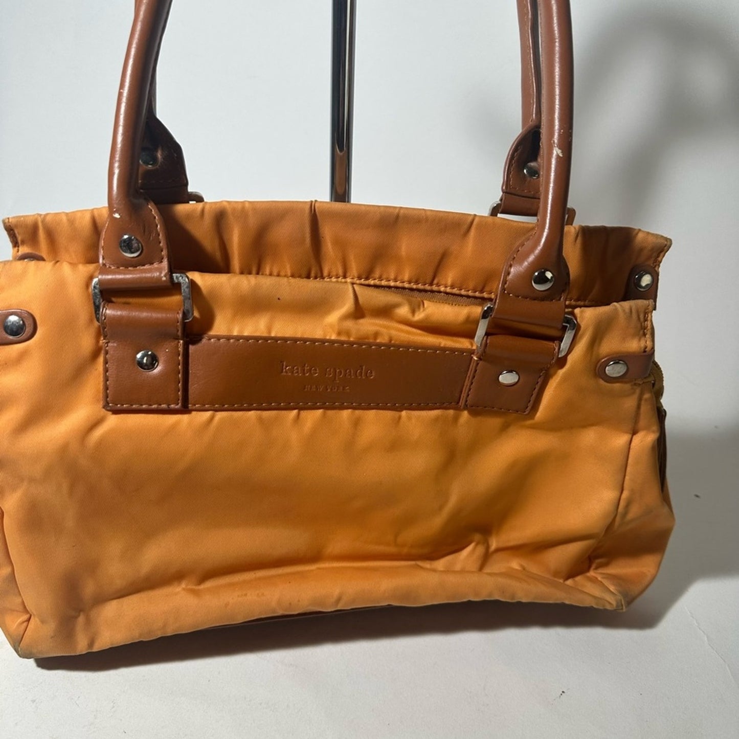 Kate Spade Brown and Tan Shoulder Bag with Leather Accents