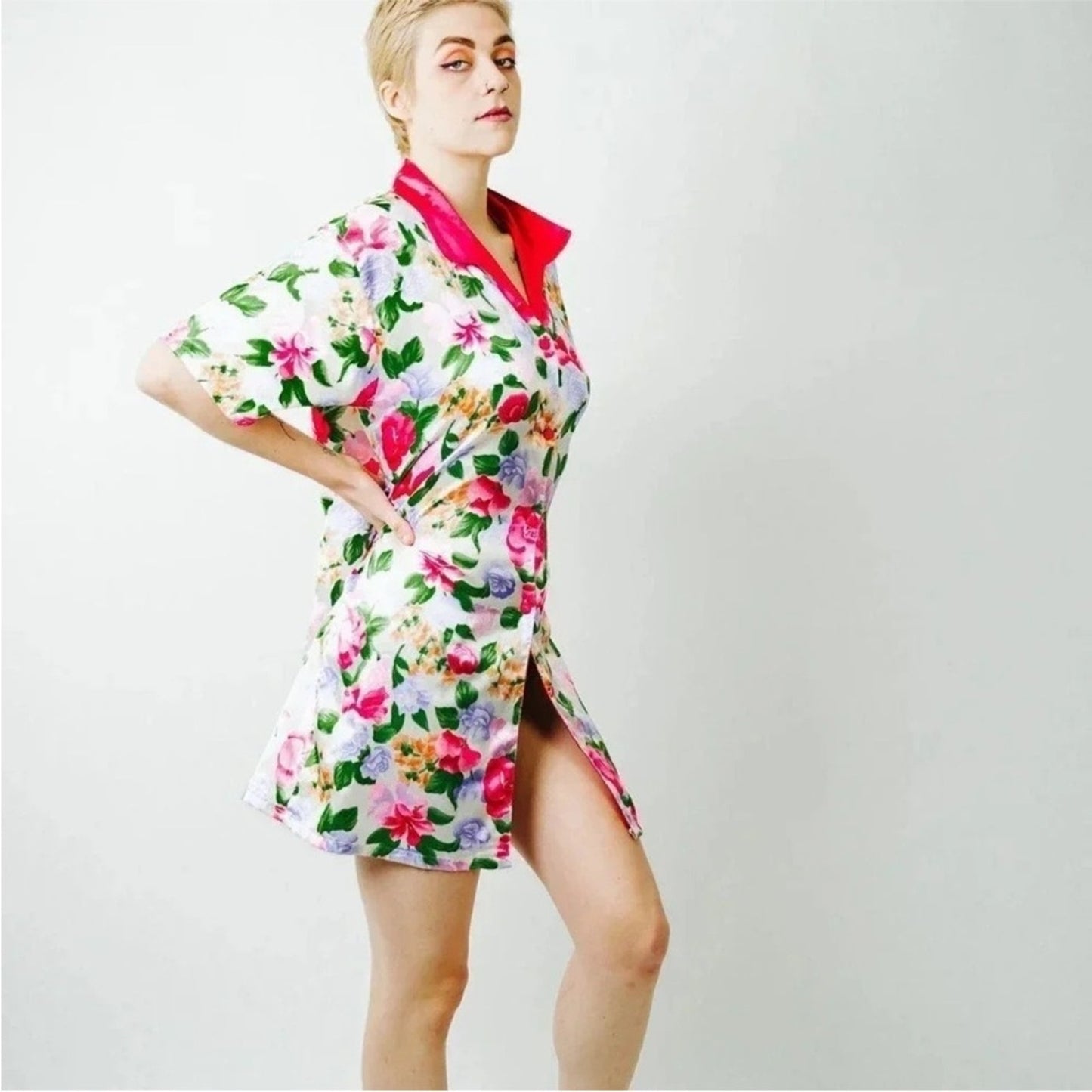 Vintage A’Milan Floral Women's Sleepwear Robe