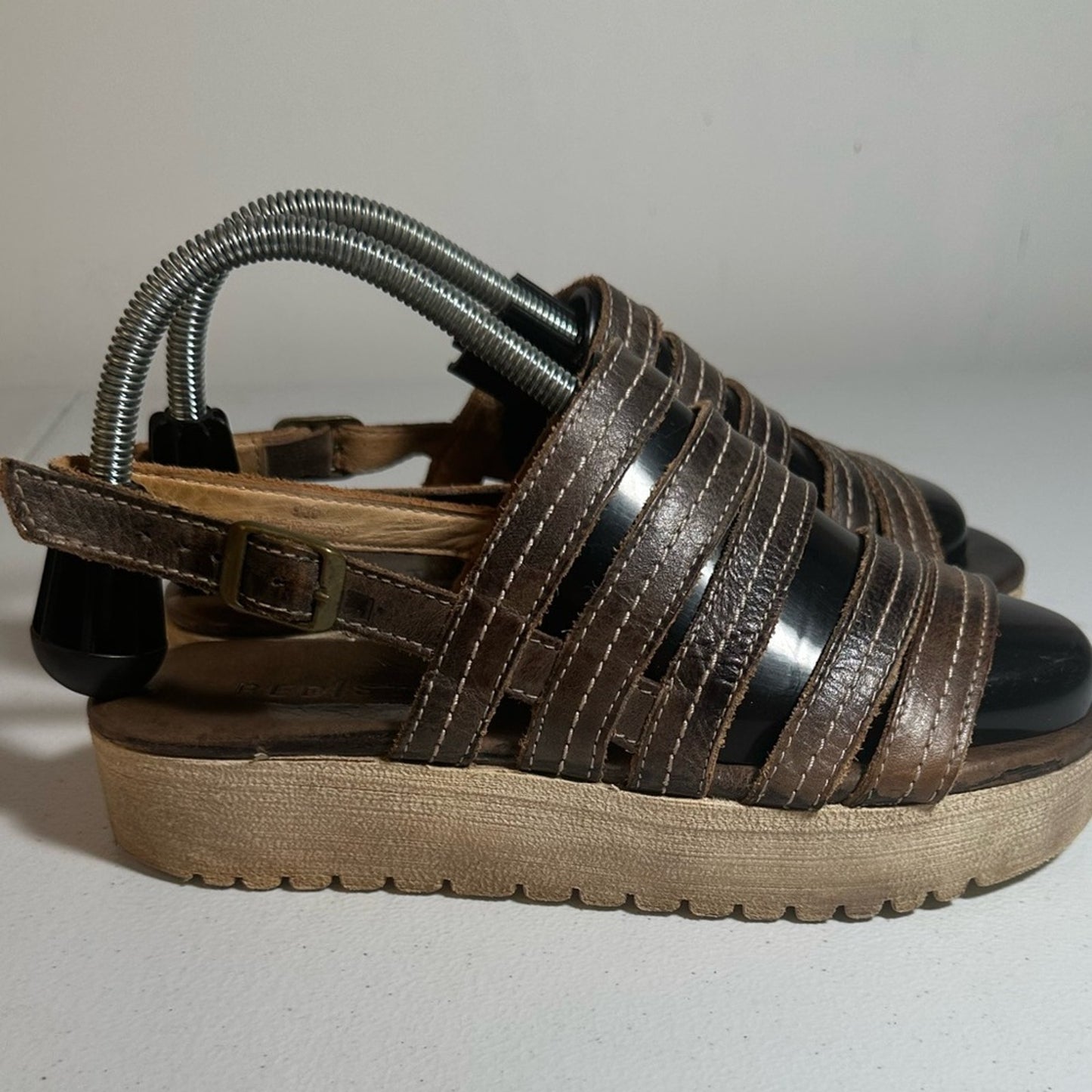 Bed Stu Brown Ensley Strappy Sandals