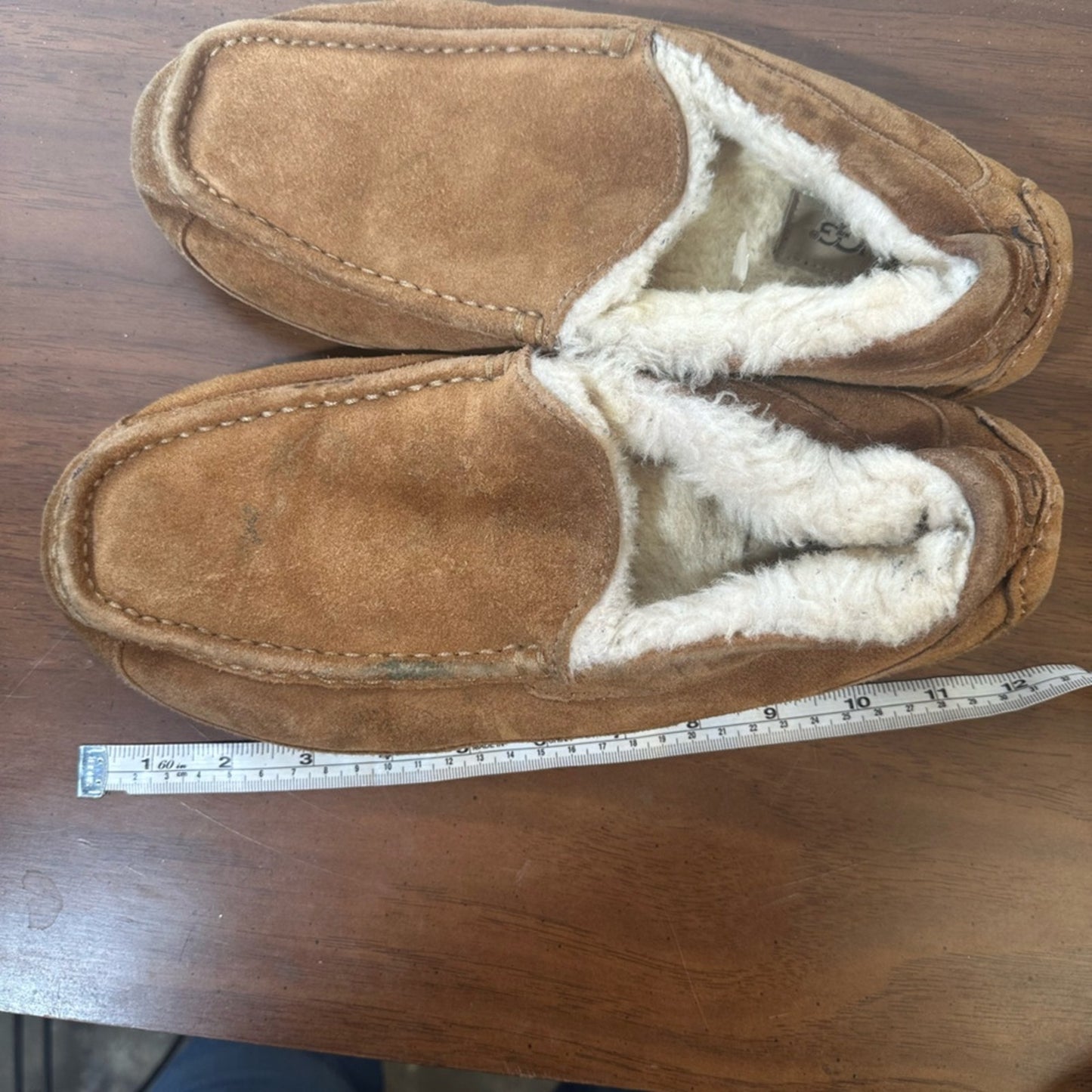 Men's Tan Suede UGG Loafers Slippers. 11.5-12
