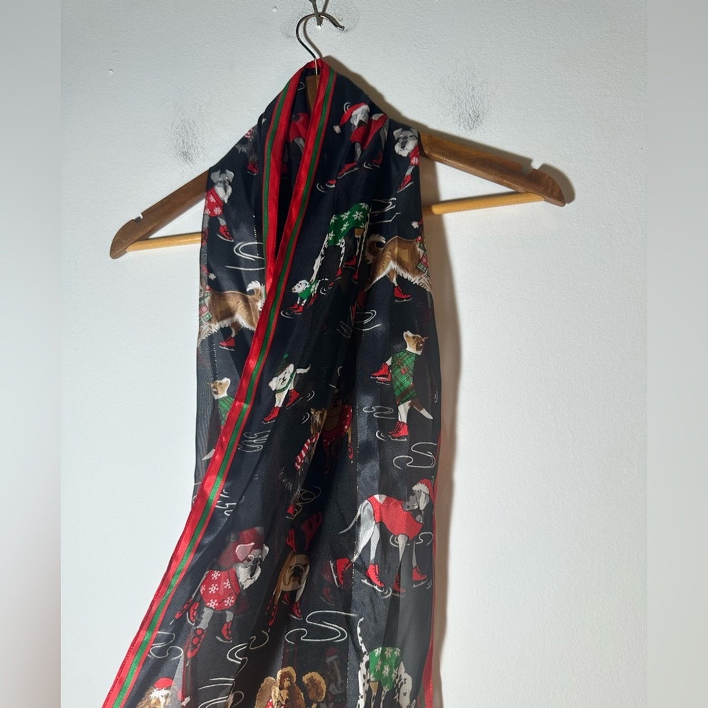 Festive Dog Print Scarf
