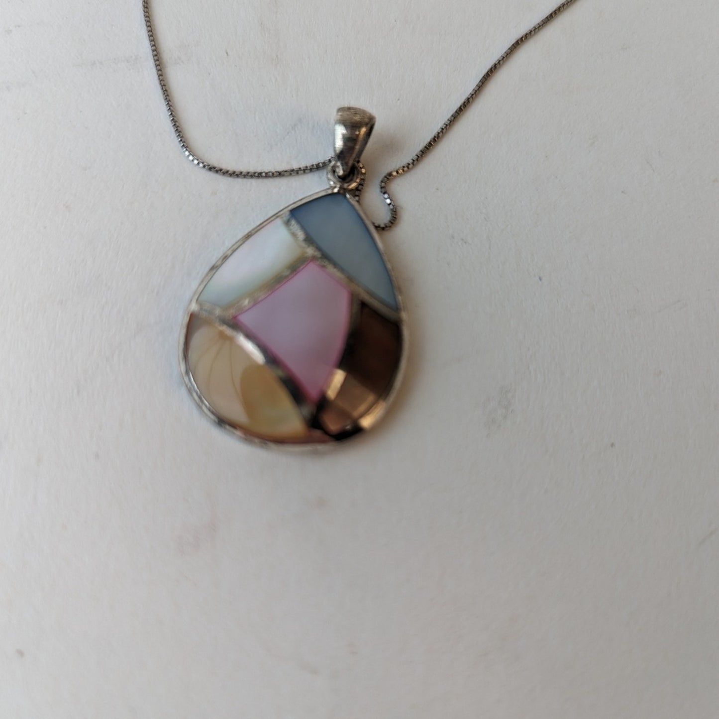 Vintage Inlaid Neckline and Earrings