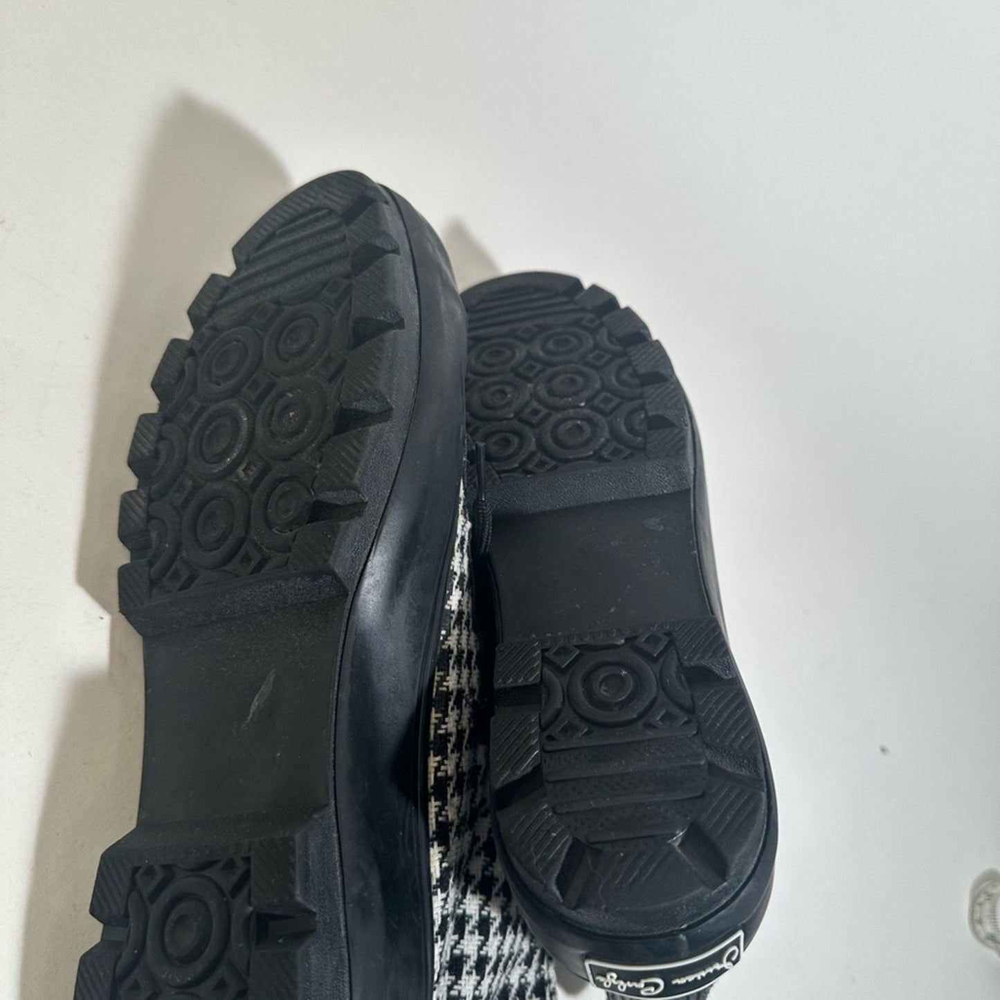 Jessica Carlyle Herringbone High Top Sneakers