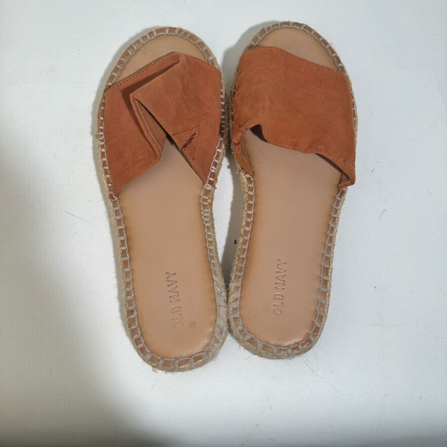 Old Navy Faux Suede Espadrille Slide Sandal