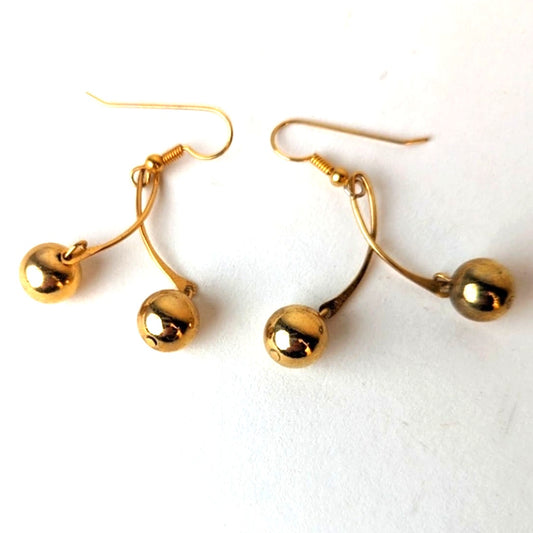 Gold Ball Earrings