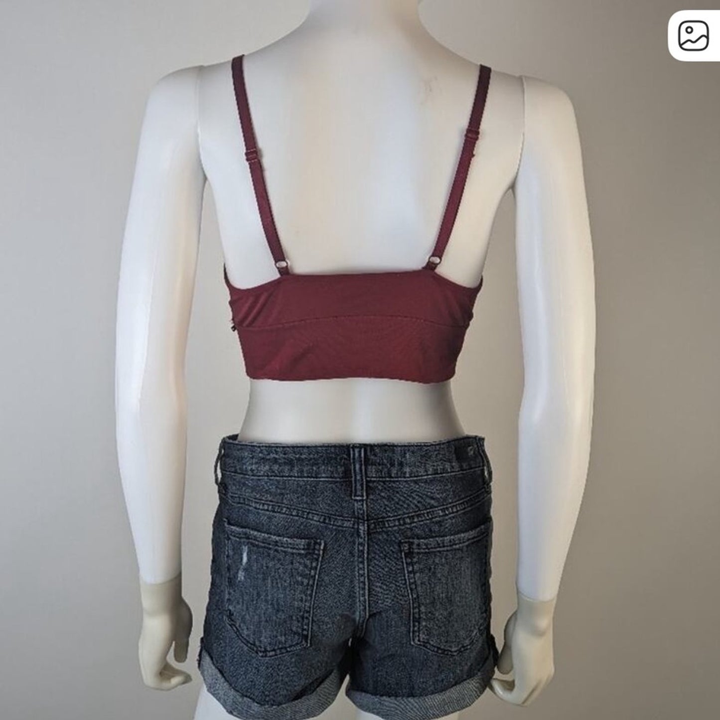 Nautica Elegant Lace Bralette in Rich Burgundy