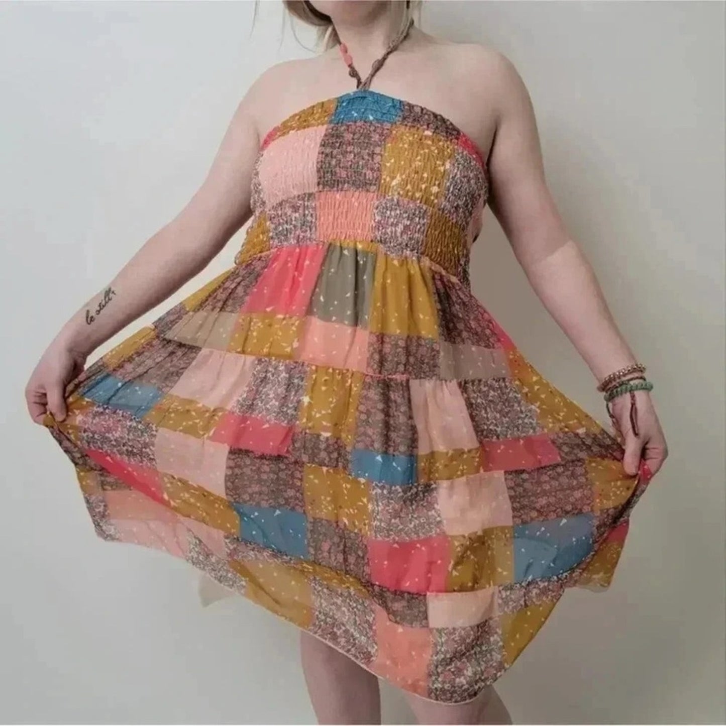 American Rag Patchwork Summer Dress