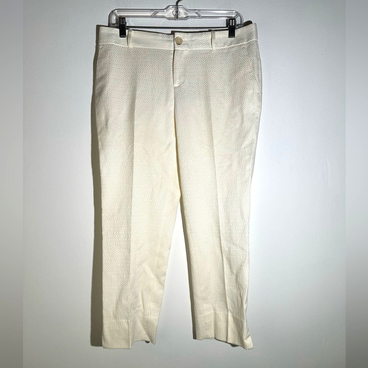 Banana Republic Sycamore Ivory Slim Pants